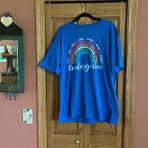NWT- Kindergarten Rainbow Tee